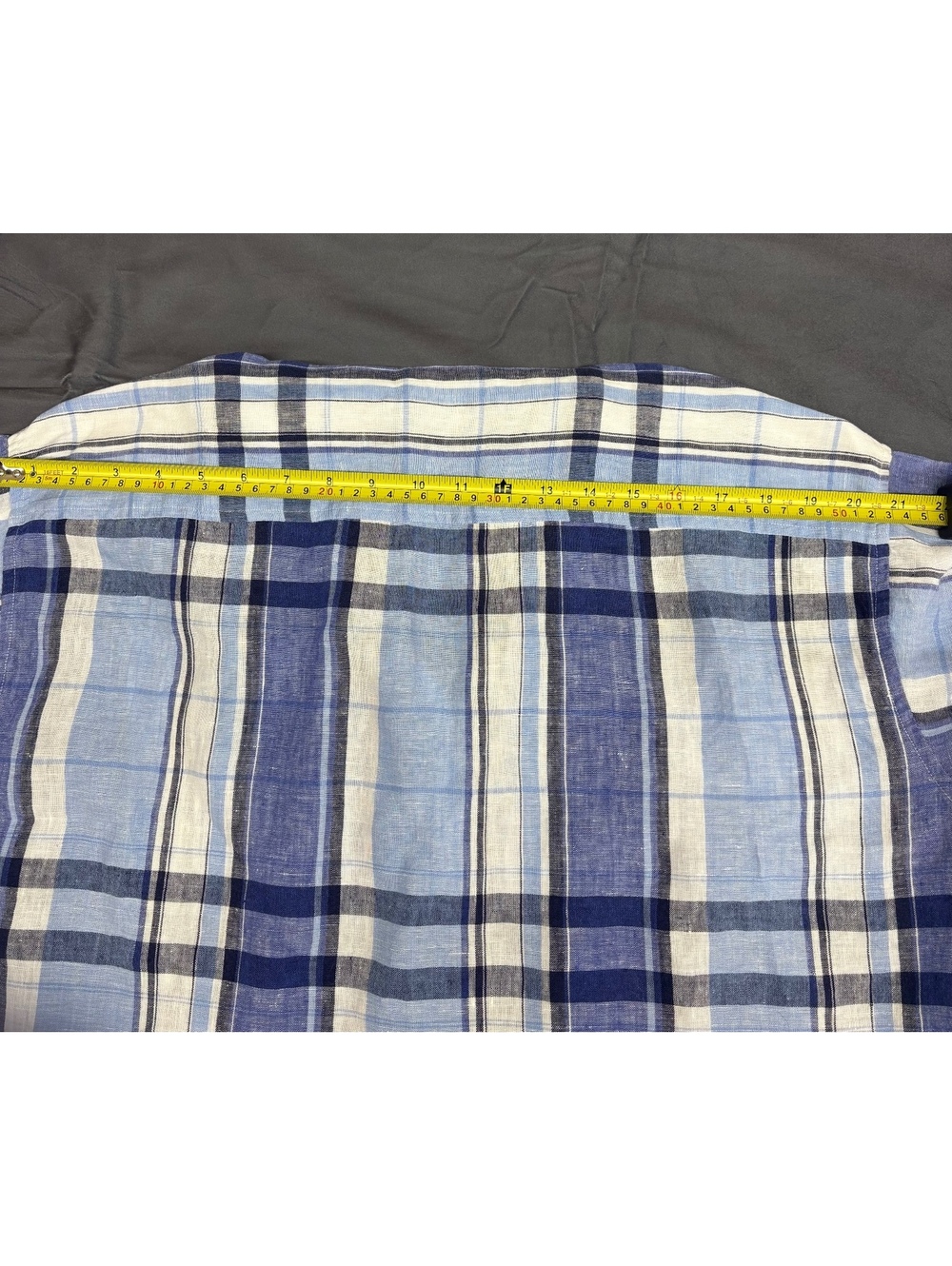 Lauren Ralph Lauren Women's Linen Plaid Button-Up Shirt w/Floral Print Size 1X - Picture 8 of 9